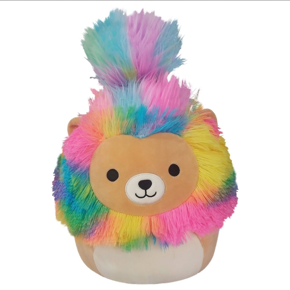 Squishmallows Plush Squishmallow Squish-Doo'S Leonard Lion Rainbow  🌈  NWT